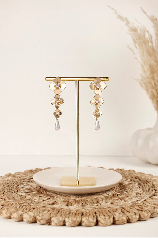 BLOOM CASCADE DROP STATEMENT EARRINGS