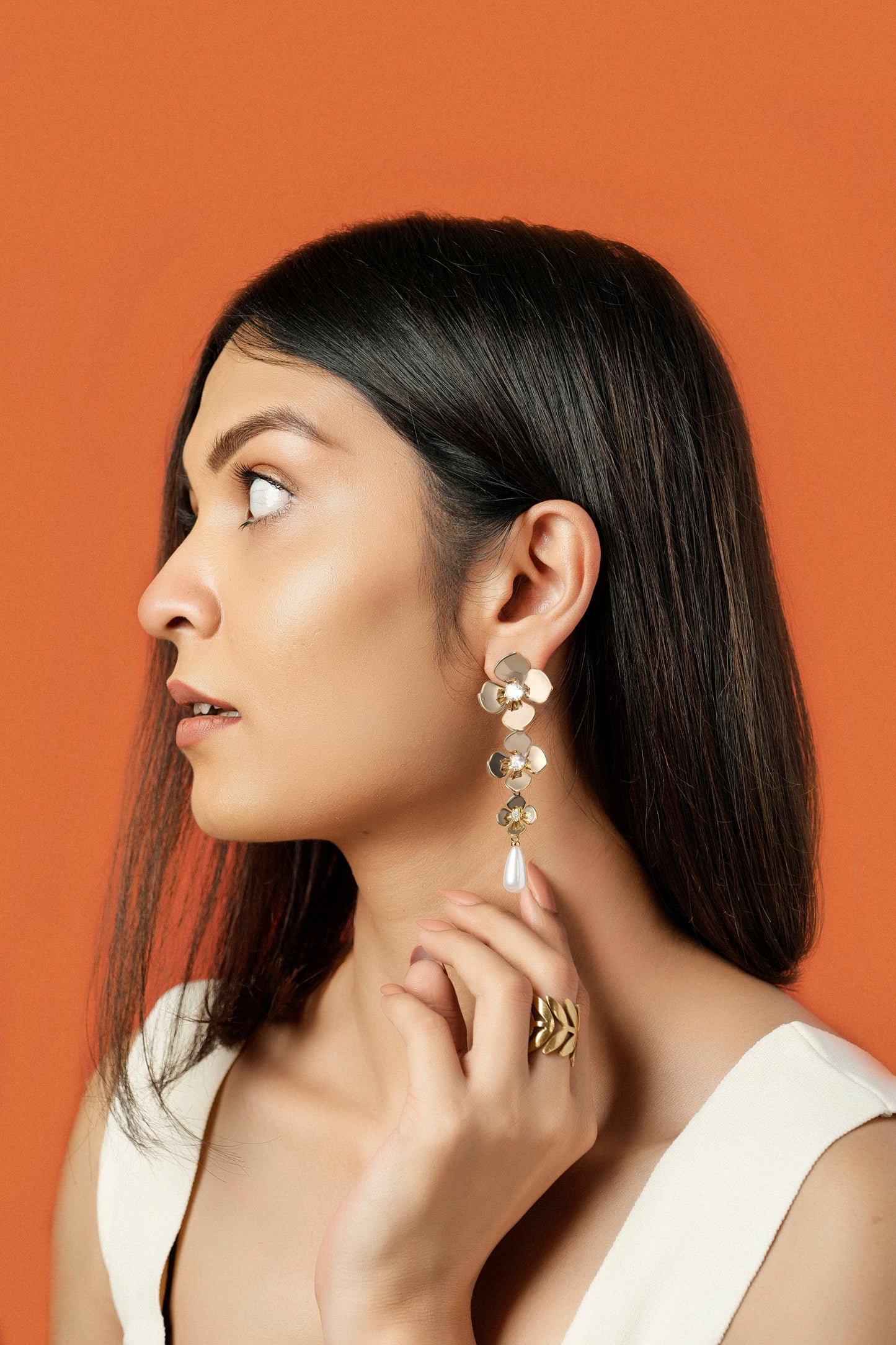 BLOOM CASCADE DROP STATEMENT EARRINGS