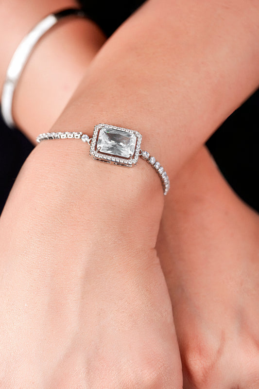 RADIANT EMERALD-CUT CRYSTAL BRACELET