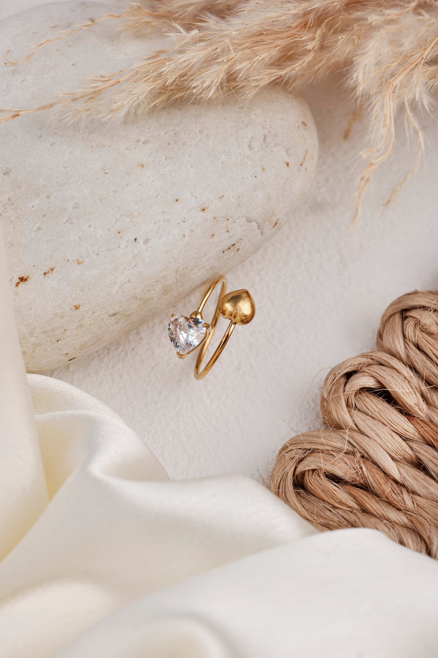CRYSTAL HEART RING