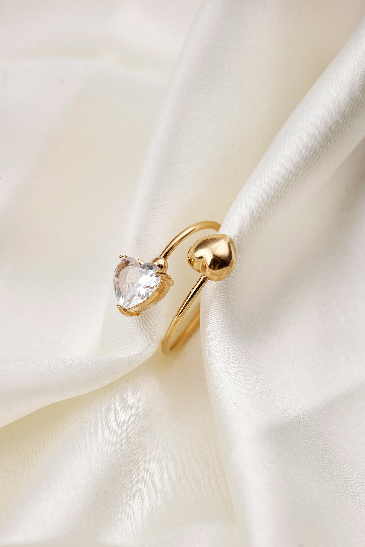 CRYSTAL HEART RING