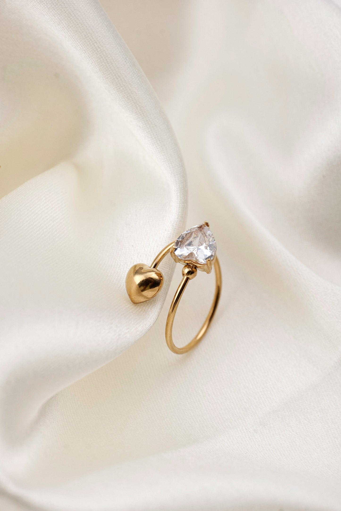 CRYSTAL HEART RING