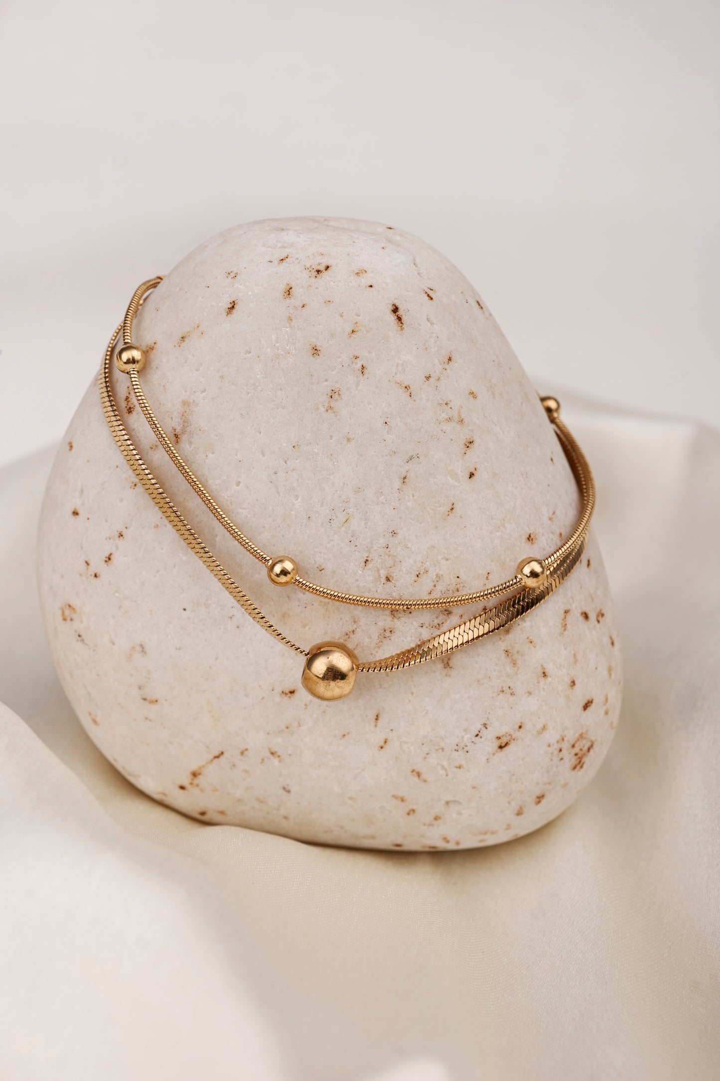 GOLDEN BALL CHAIN BRACELET