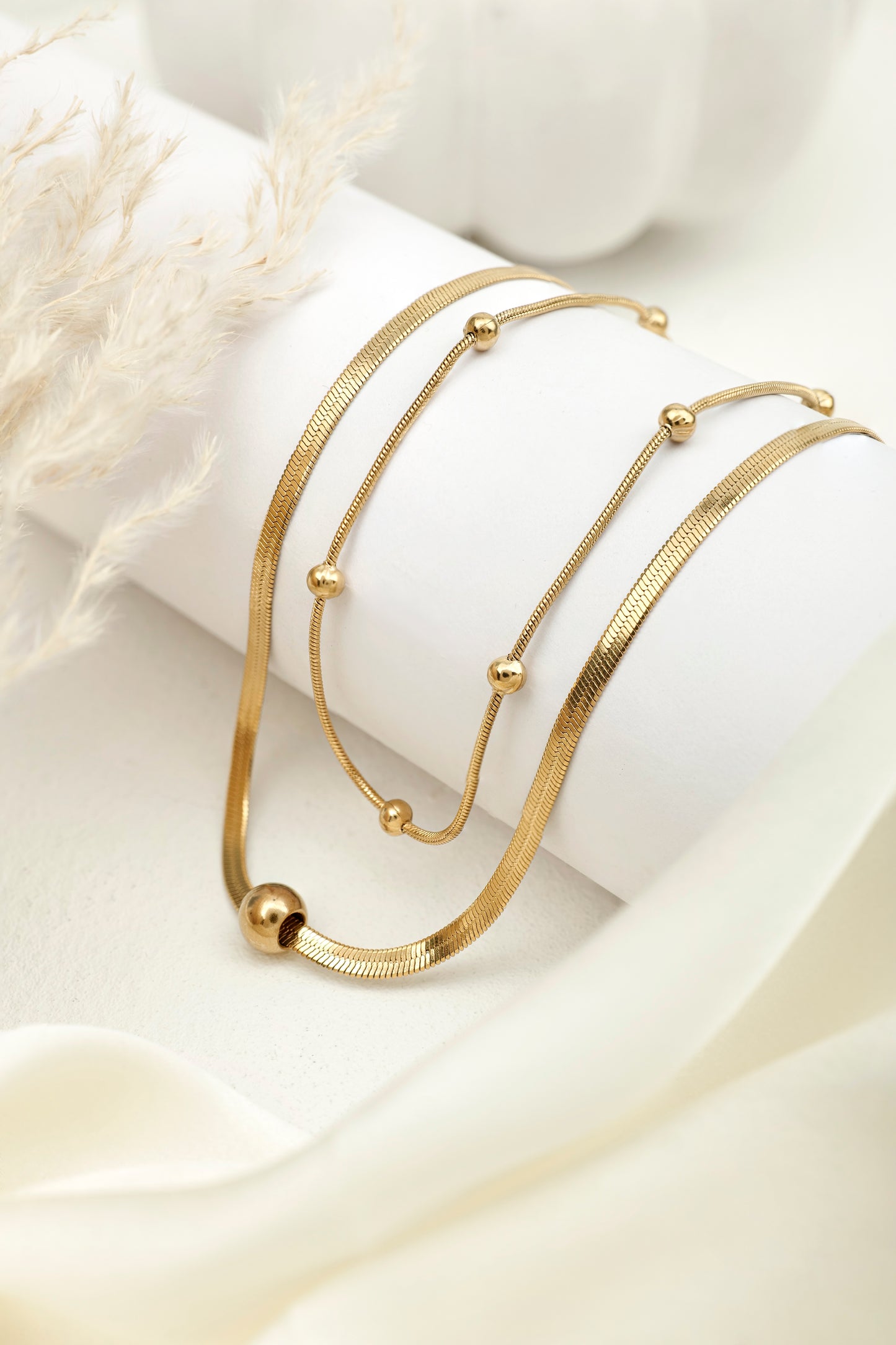 GOLD RUSH DOUBLE LAYERED CHAIN