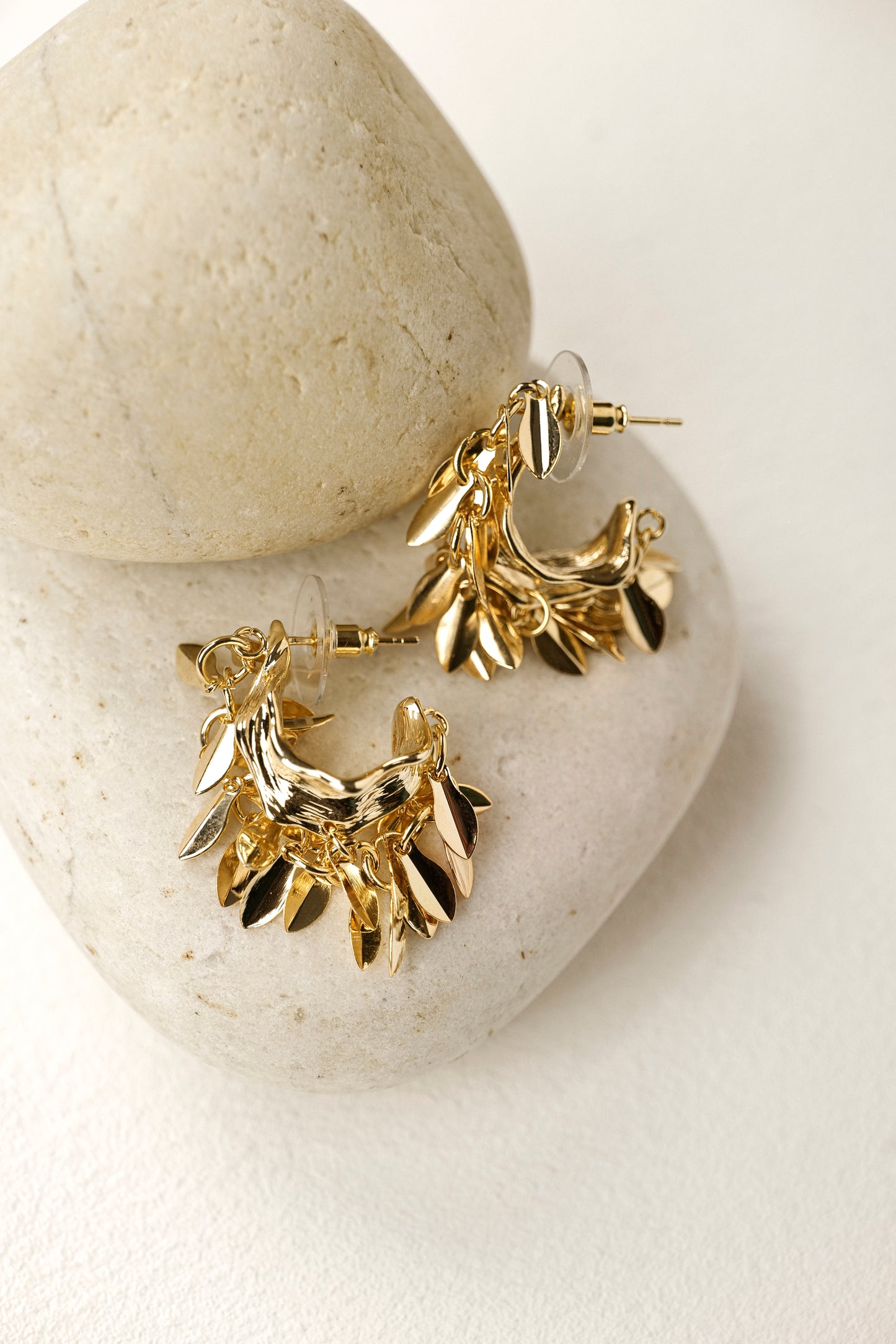 GOLD LEAF HOOPS