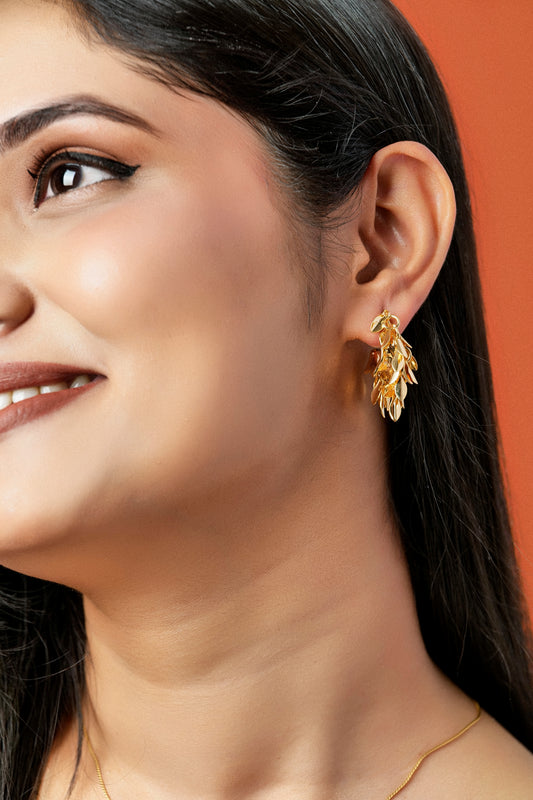 GOLD LEAF HOOPS