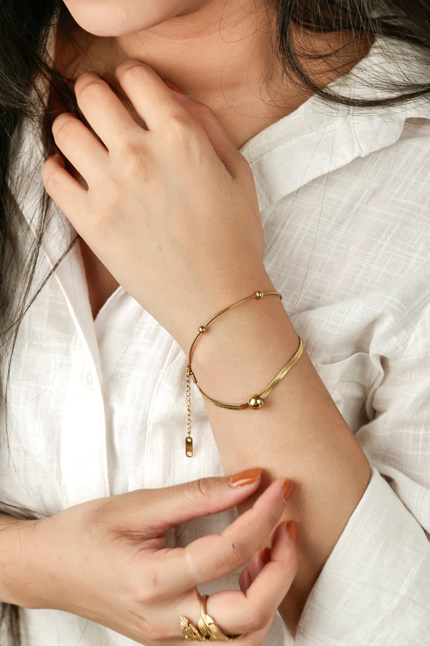 GOLDEN BALL CHAIN BRACELET