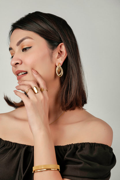 GOLDEN LINK DROPS EVERYDAY EARRINGS