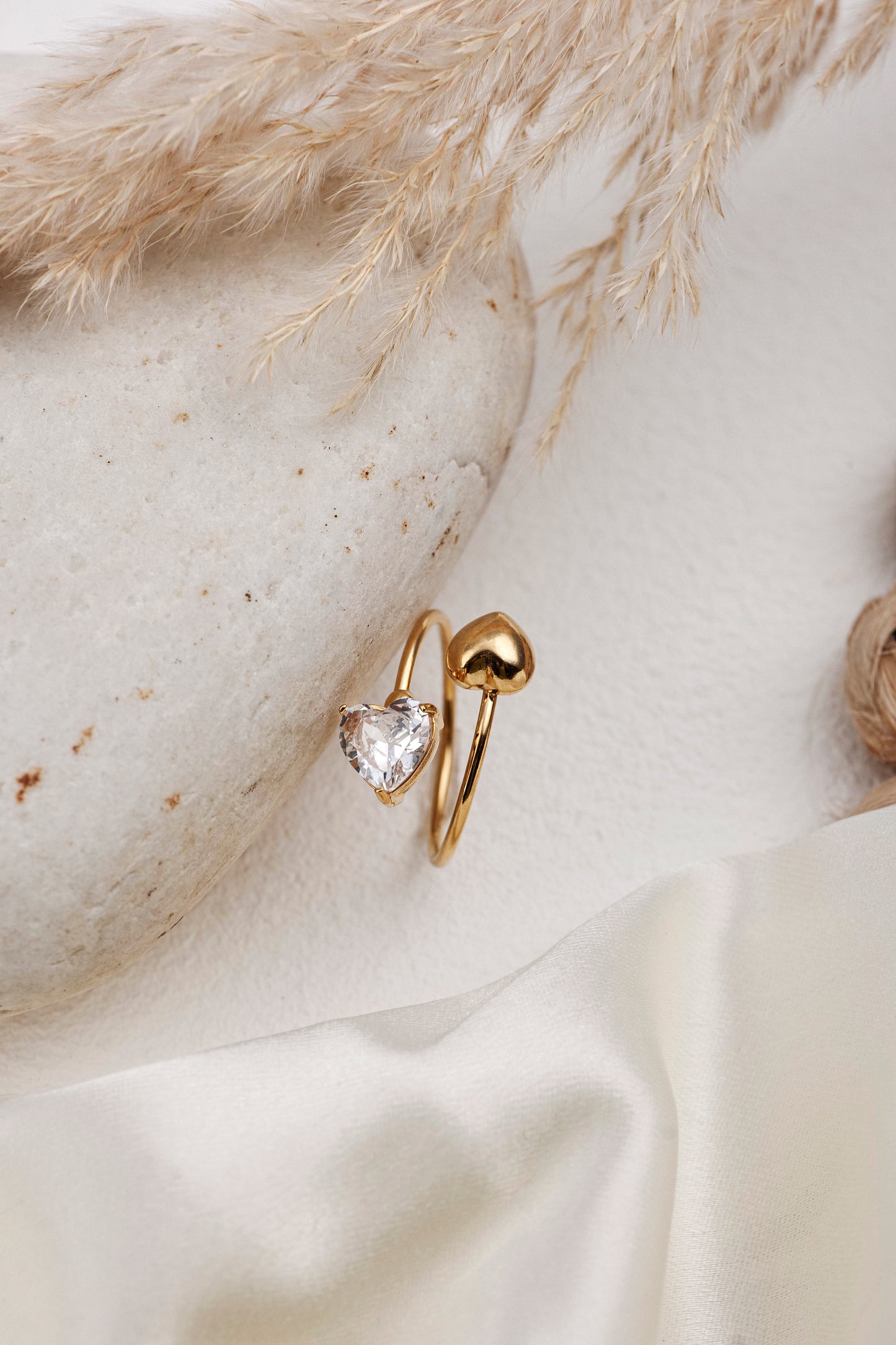 CRYSTAL HEART RING