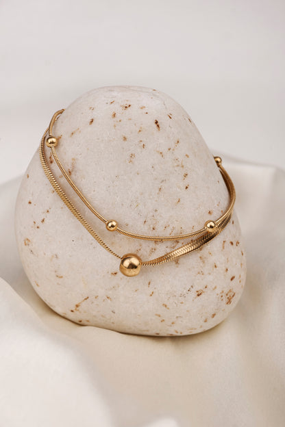 GOLDEN BALL CHAIN BRACELET