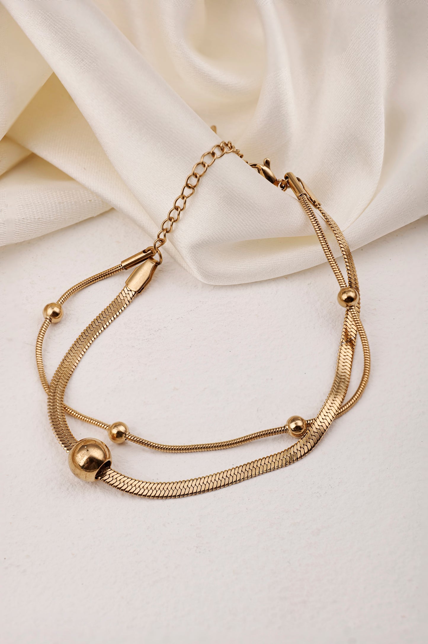 GOLDEN BALL CHAIN BRACELET
