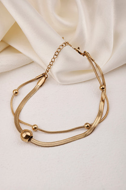 GOLDEN BALL CHAIN BRACELET