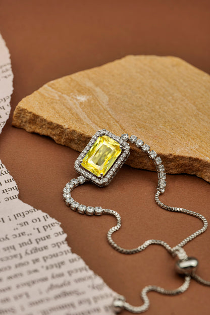 RADIANT EMERALD-CUT CRYSTAL BRACELET