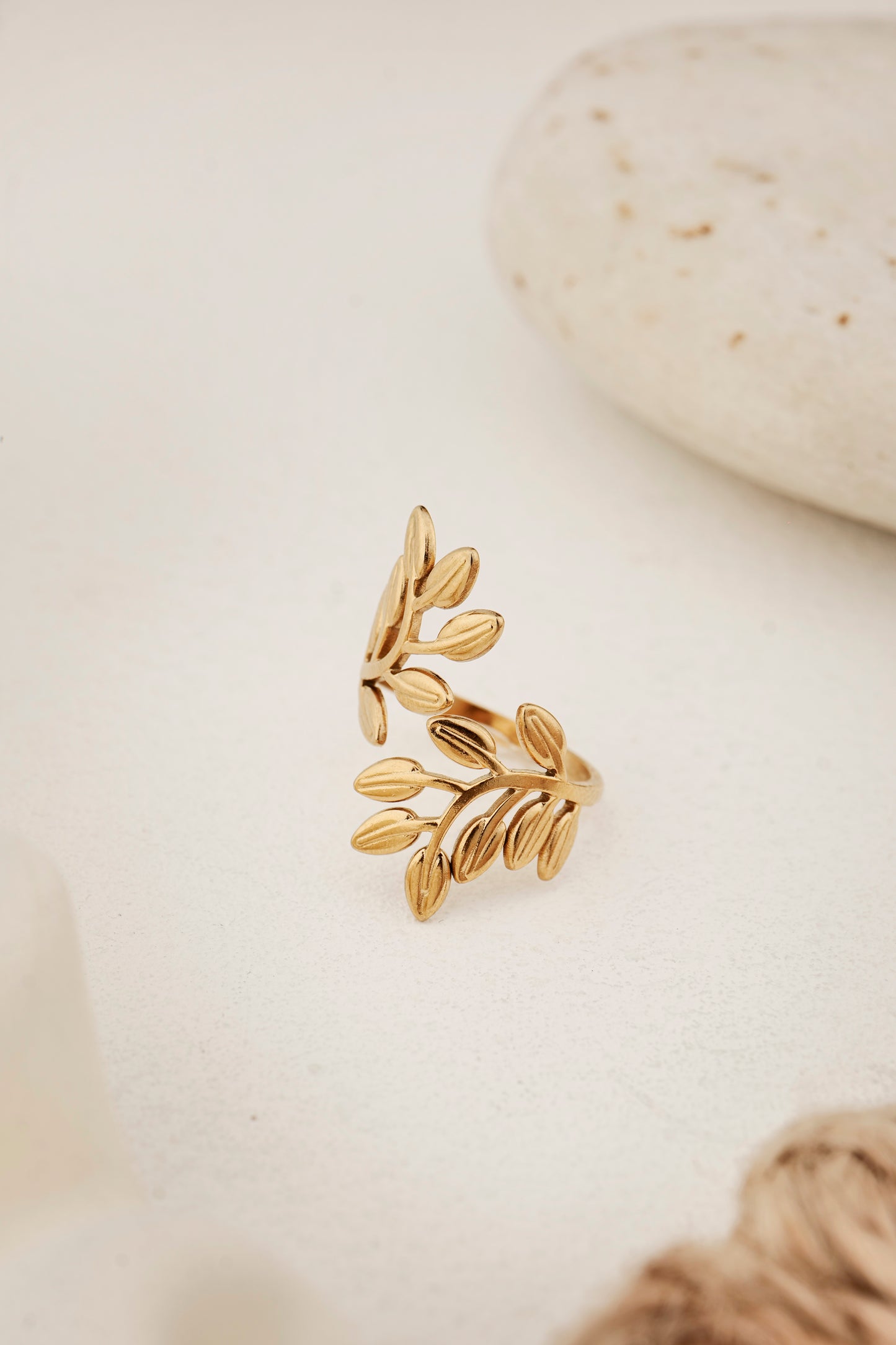 GOLD LEAF RING